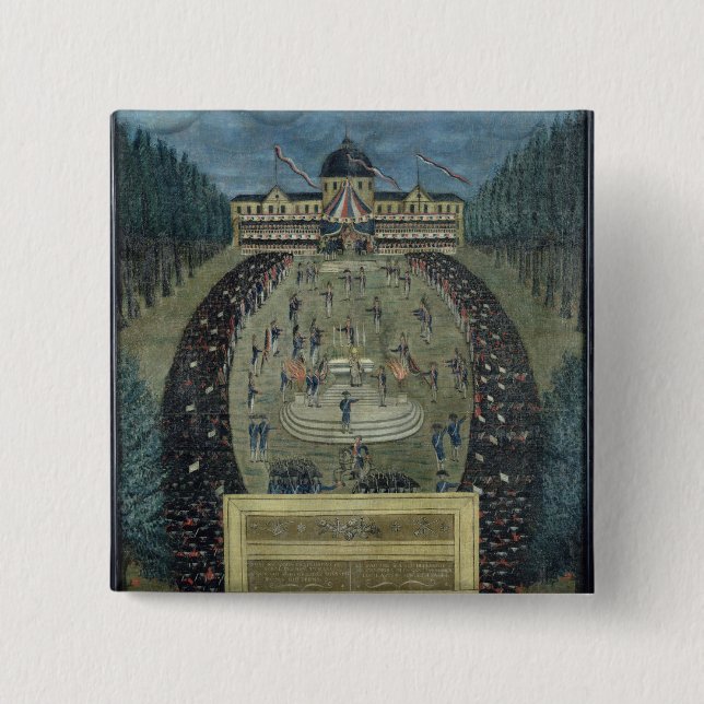 Fete de la Federation, am 14. Juli 1790 Button (Vorderseite)