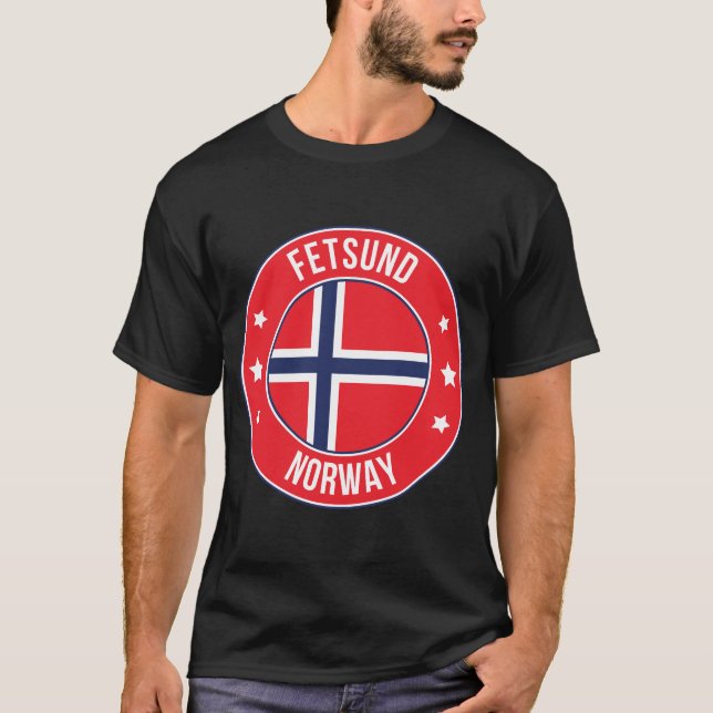 Fetsund, Norwegen Stadt T-Shirt (Vorderseite)