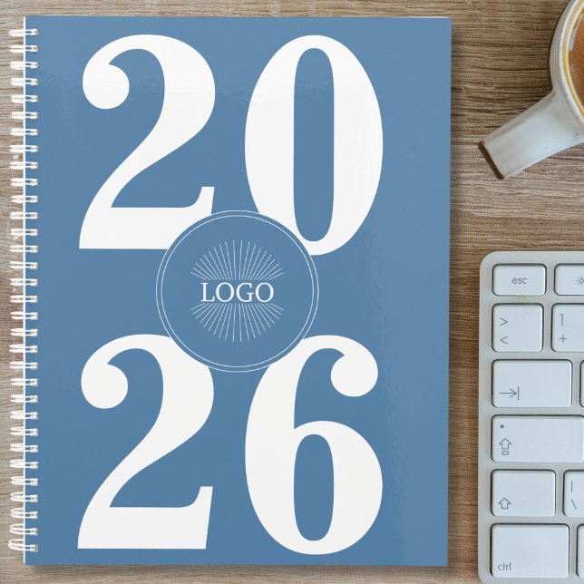 Fett 2026 Logo Weißer, dunkelblauer Planner Planer (Von Creator hochgeladen)