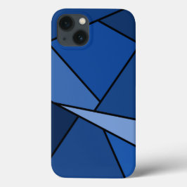 Fett Abstrakt Blue Geometric Case-Mate iPhone Hülle