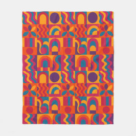 Fett Abstrakte Decke - lebhaftes Retro-Design