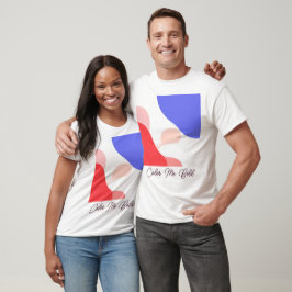 Fett Abstrakte Farbüberschrift T-Shirt