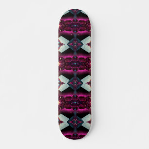 Fett Abstraktes geometrisches Muster in Pink Skateboard