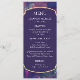 Fett-Akryllische Malmenükarte Menükarte