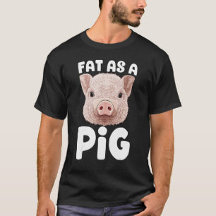 Fett als Schweinefleisch Bauer Porker Hog Farm Tie T-Shirt