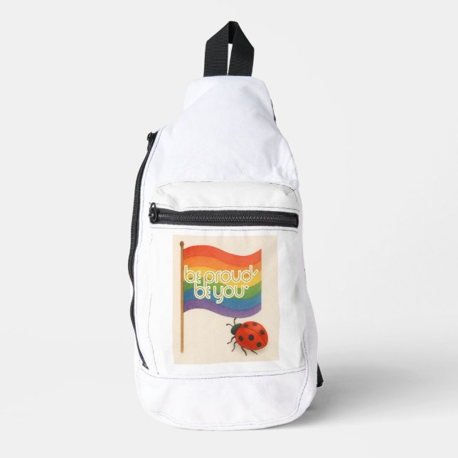 Fett ausdrückende LGBTQ und Stolz Crossbody Bag (Vorderseite)