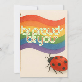 Fett ausdrückende LGBTQ und Stolz Dankeskarte