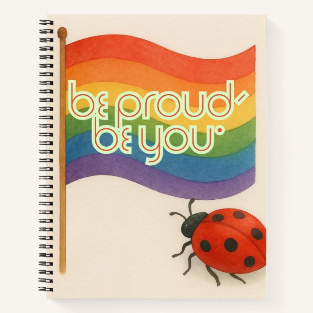 Fett ausdrückende LGBTQ und Stolz Notizbuch (Vorderseite)