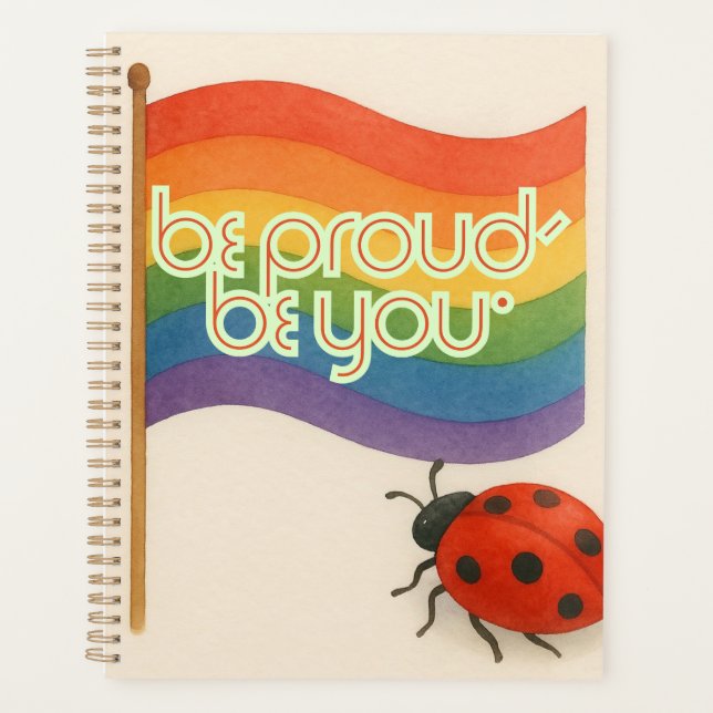 Fett ausdrückende LGBTQ und Stolz Planer (Vorderseite)