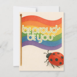 Fett ausdrückende LGBTQ und Stolz Postkarte