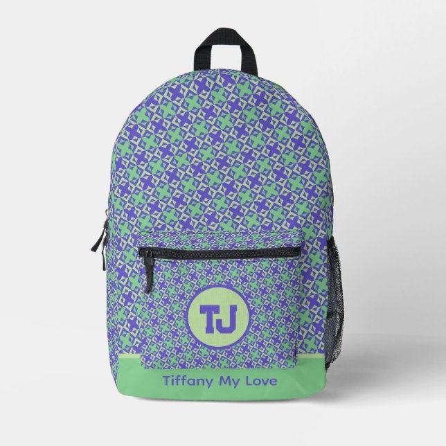 Fett Bachelor Weekend Name Backpack Bedruckter Rucksack (Vorderseite)