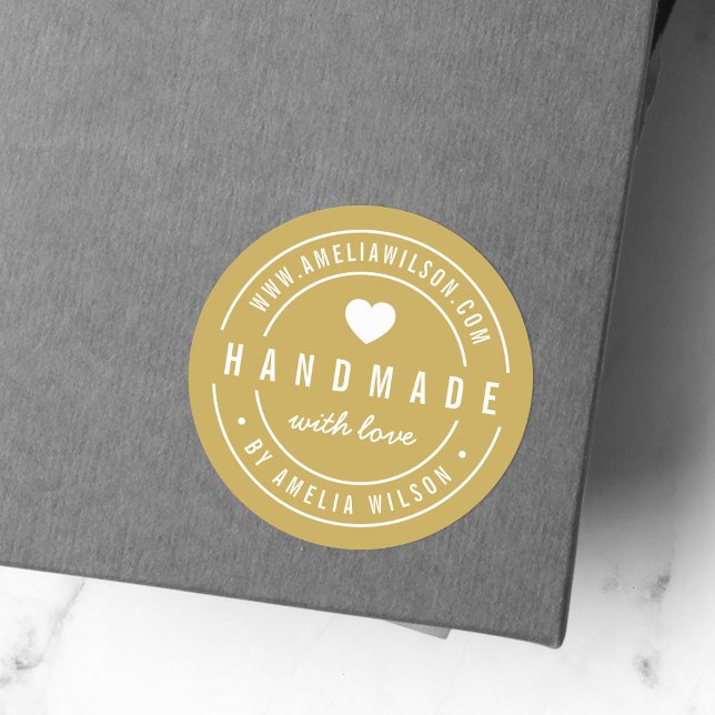 Fett bedruckte Farbe mit Liebe Herz Runder Aufkleber (Von Creator hochgeladen)