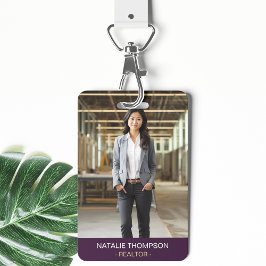 Fett Beruflicher Real Anwesen Chic Realtor QR Code Ausweis