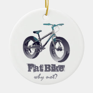 Fett-Bike Warum nicht Motivierend Zitat Keramik Ornament