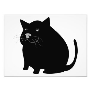 Fett Black Cat Fotodruck