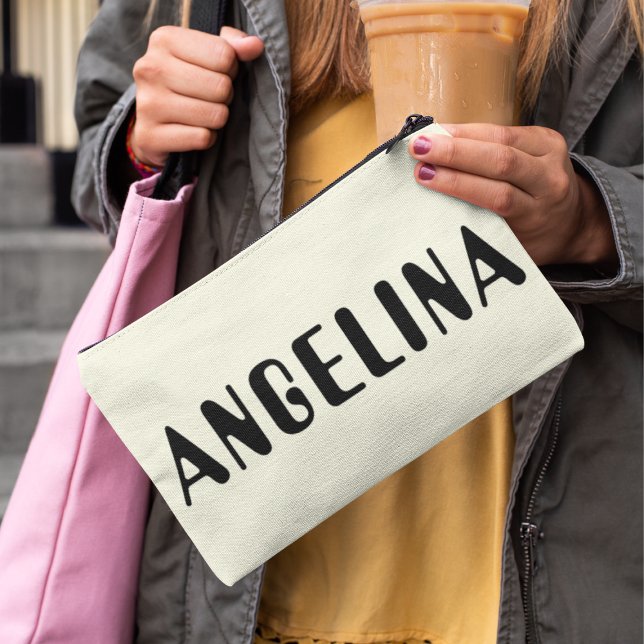 Fett Black Name Script Zubehörtasche (Von Creator hochgeladen)