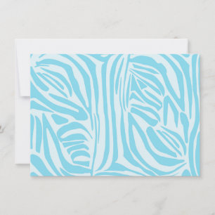 Fett Blau und Weiß Zebrastreifen Save The Date