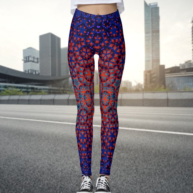 Fett blaue und rote Leggings (Von Creator hochgeladen)