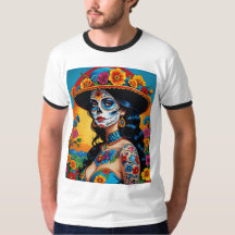 Fett Blumenzucker Schädelbeauty-Shirt