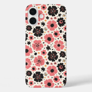 Fett & Blush Blossom Tanz iPhone 16 Plus Hülle