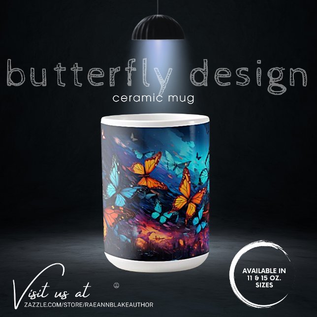 Fett-Butterfly-Design-Keramik-Tasse Kaffeetasse (Von Creator hochgeladen)