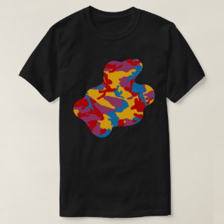 Fett Camouflage Muster Paint Platsch v3 T-Shirt