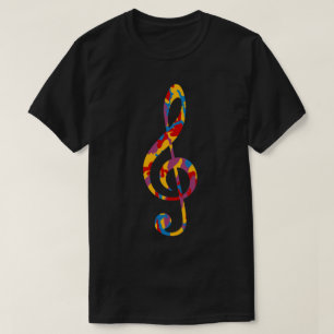 Fett Camouflage Muster Treble Clef T-Shirt
