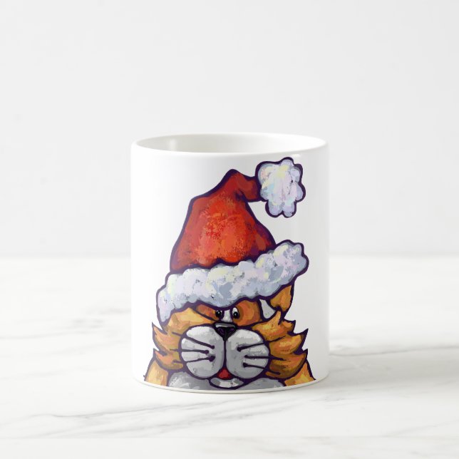 Fett Cat Christmas Tasse (Mittel)