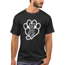 Fett "Das Leben ist besser mit einer Katze"