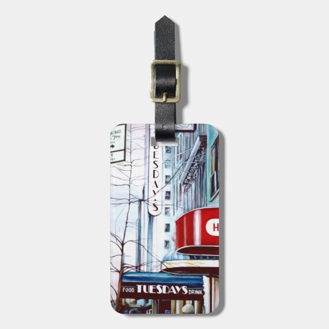 Fett Dienstag Eve-Gepäckmarke Gepäckanhänger (Vorderseite vertikal)