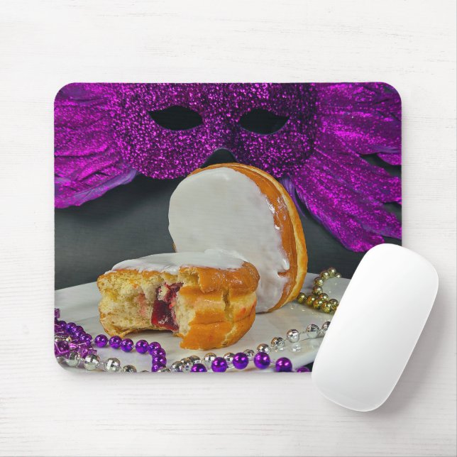 Fett Dienstag Paczki und Beads Mousepad (Mit Mouse)