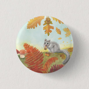 Fett-Dormaus (Glis glis) Button