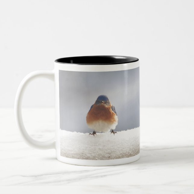 Fett Eastern BlueBird Zweifarbige Tasse (Links)