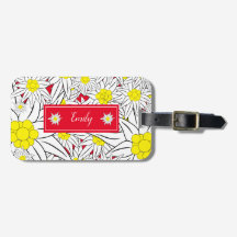 Fett Edelweiss Gepäckanhänger mit Namen