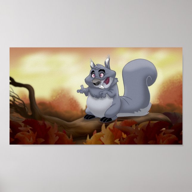 Fett-Eichhörnchen drucken Poster (Vorne)
