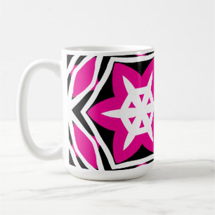 Fett einfaches Modernes Schwarz Rosa Kaffeetasse