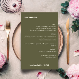 Fett einfaches Olive Fall einfaches, benutzerdefin