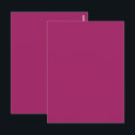 Fett Farbe Block Wedite - Magenta Postkarte<br><div class="desc">Das lebhafte magentafarbene Farbendesign mit fett rosa-lila Farbtönen eignet sich perfekt für Hochzeiten, Branding und Sommerveranstaltungen. Feiern Sie Ihre Hochzeit mit furchtlosem Stil und moderner Eleganz mit diesem modernen Magenta Wedding Design auf Bold Color Block. Diese Einladung ist für Paare gedacht, die zeitgenössische Ästhetik und kühne Äußerungen Liebe haben. Sie...</div>