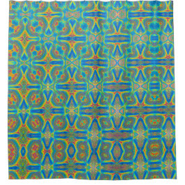 Fett farbenfroh Abstrakt Duschvorhang