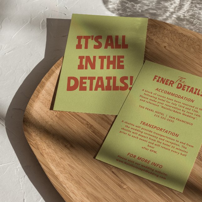 Fett farbenfrohe Retro Funky Einzigartige Hochzeit Begleitkarte (Von Creator hochgeladen)