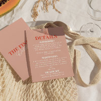 Fett farbenfrohe Retro Funky Modern Wedding Detail