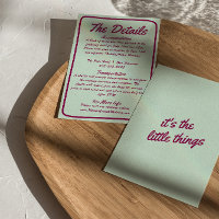 Fett farbenfrohe Retro Funky Modern Wedding Detail