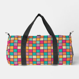 Fett farbiges Patchwork Duffle Bag