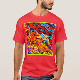 Fett-Farbmuster T-Shirt