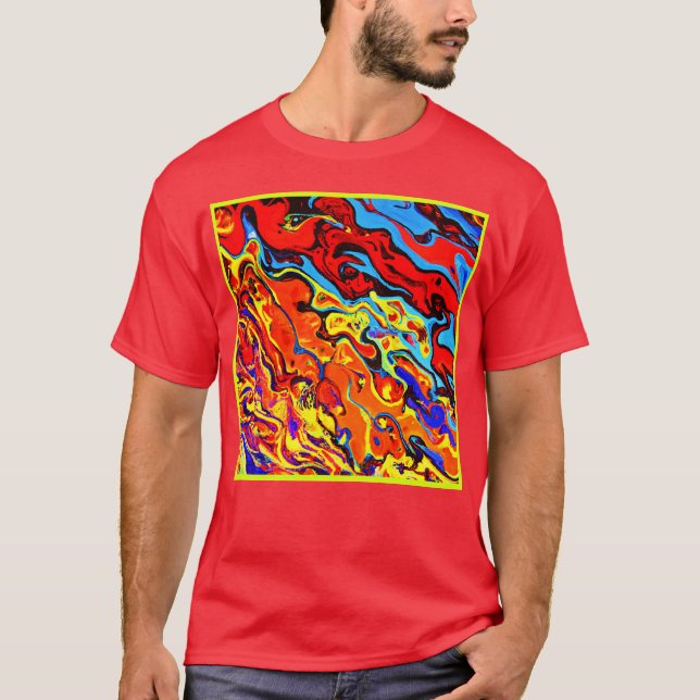 Fett-Farbmuster T-Shirt (Vorderseite)