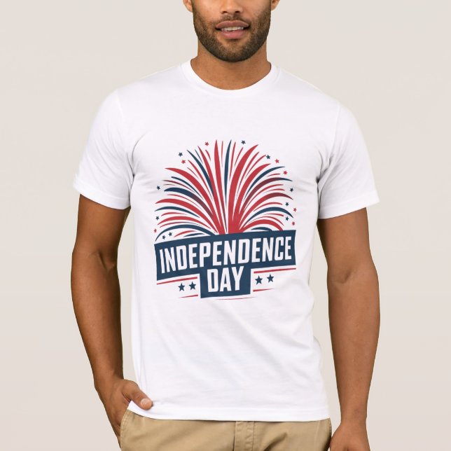 Fett Fireworks Display Independence Day T-Shirt (Vorderseite)