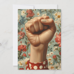 Fett-floraler Hintergrund Einladung
