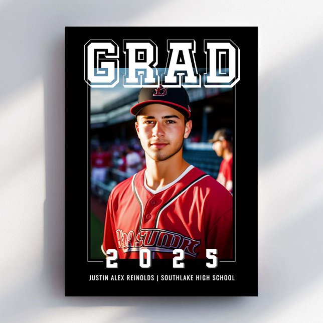 Fett Foto Moderner Abschluss Einladung (Von Creator hochgeladen)