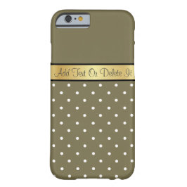 Fett gehen mit Elegant Loden Green White Polka Dot