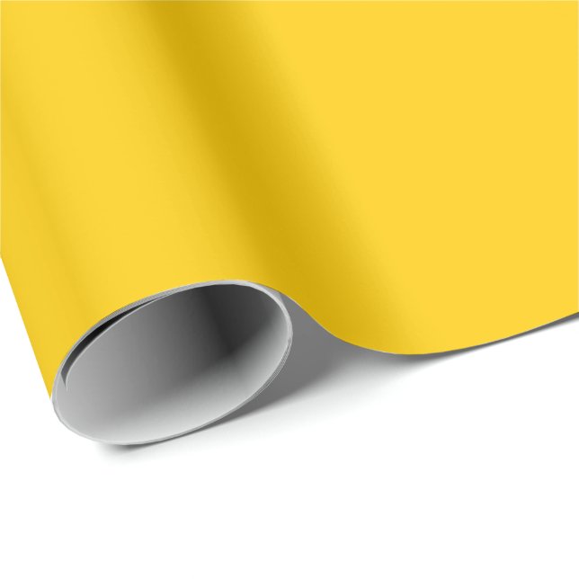 Fett Gelb Geschenkpapier (Rolleneckpunkt)